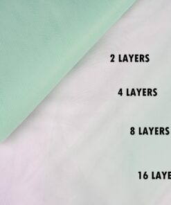 Craft And Party, Fabric Tulle 54" by 40 Yards (120 ft) Mint Fabric Tulle Bolt for DIY Tutu Skirt, Wedding and Decoration (Mint) 54" x 40 yards 10 81fL0lSkL
