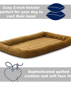 MidWest Homes for Pets Bolster Cinnamon Pet Bed for Dogs & Cats w/ Comfortable Bolster | Ideal for Extra Large Dog Breeds & Fits a 48-Inch Crate | Easy Maintenance Machine Wash & Dry | 48L-Inch 28 81fOAXMEu7L 2