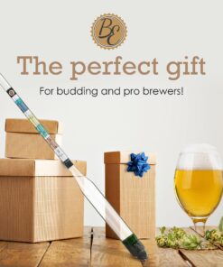 Brewer's Elite Hydrometer - for Home Brew Beer, Wine, Mead and Kombucha - Deluxe Triple Scale Set, Hardcase and Cloth - Specific Gravity ABV Tester Hydrometer Set 31 81fOWe08ilS