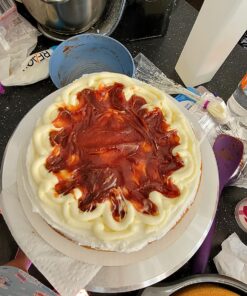 RFAQK 250 PCs Aluminum Cake Decorating Tools Kit with 12" Metal Turntable & Knife set-48 Numbered Icing Tips-3 Russian Piping Nozzles-Straight & Angled Spatula-Cake Leveler& Baking Supplies Tools 44 81fPNvJwI7L