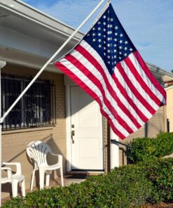 Grace Alley Flag Pole: 6 Foot Tangle Free Spinning Flag Pole. Residential or Commercial Flag Pole. Wind Resistant/Rust Free. (White) White 27 81fR5oJgoiL