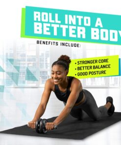 Elite Sportz Ab Roller Wheel - Gym & At Home Ab Workout Equipment with 2 Wheels to Exercise Core Abdominal Muscles - Strength Training Accessories for Abs 23 81fRLhOdgrS