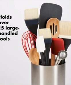 OXO Good Grips Stainless Steel Rotating Utensil Holder Solid 17 81fRdyoHVML