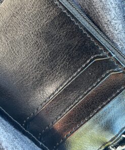 Badge Holder with Zipper, Wisdompro School Supply 2-Sided PU Leather College ID Badge Holder with 1 ID Window, 4 Card Holder Slots, 1 Side Pocket and 20 Inch Leather Neck Strap Lanyard -Vertical Black Vertical 49 81fRyYsZkhL