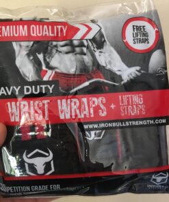 Iron Bull Strength Wrist Wraps & Lifting Straps Combo 34 81fSVYd0UjL