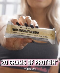 Barebells Protein Bars White Chocolate Almond - 12 Count, 1.9oz Snacks with 20g of High Bar 1g Total Sugars On The Go Snack & Breakfast 12 Count (Pack of 1) 11 81fVJZuAivL