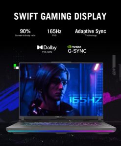 ASUS 2023 ROG Strix G16 Gaming Laptop, 16" FHD 165Hz Display, Intel 14-Core i7-13650HX (Up to 4.9GHz), GeForce RTX 4060, 16GB DDR5 RAM, 1TB SSD, Wi-Fi 6E, Bluetooth, 4 Zone RGB, Windows 11 Home 16GB DDR5 RAM | 1TB SSD 12 81fVac8wYmL 1
