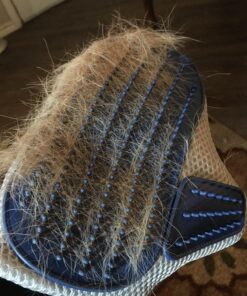 Mr. Peanut's Grooming Glove Brush and Deshedding Aid - Pet Hair Remover Mitt - for Long and Short Hair Grooming of Dogs, Horses, Bunnies and Some Agreeable Cats 39 81fVzp1F2nL