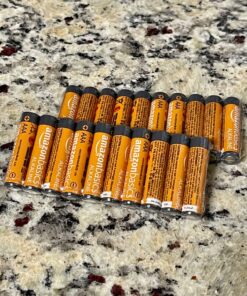 Amazon Basics 20-Pack AAA Alkaline High-Performance Batteries, 1.5 Volt, 10-Year Shelf Life 20 Count (Pack of 1) 40 81fWxPyRrcL