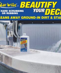 STAR BRITE Non-Skid Deck Cleaner & Protectant -Ultimate Boat Deck Wash - Protects Against Future Stains & UV - Ideal for Fiberglass, Vinyl, Plastic, Painted & Metal Surfaces - 128 OZ Gallon (085900) 1 Gallon 14 81fX VPOpL 4