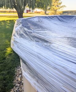 Stretch Wrap Industrial Strength Extra Thick 18" 1100 SqFt 80 Gauge (20 Micron) 1 Pack, Shrink Wrap Roll for Moving Supplies, Furniture, Pallets, Plastic Wrap for Packing, Heavy Duty Stretch Film Clear 32 81fXGk39HsL