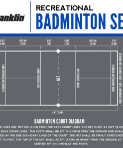 Franklin Sports Volleyball and Badminton Set Recreational Badminton/Volleyball Set 26 81fXIBeuYvL