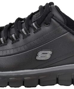 Skechers for Work Women's Sure Track Trickel Slip Resistant Work Shoe 7 Black 18 81fYGS2XIgL 1
