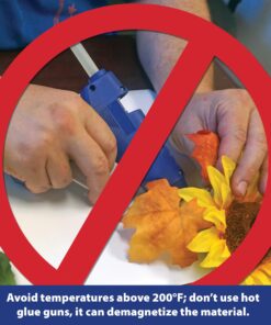 Master Magnetics Magnet Maker Flexible Magnetic Sheet - 12" Wide, 24" Long, White Vinyl Front, 08505 26 81fYj502DBL