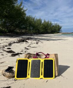 SunJack 25 Watt Foldable IP67 Waterproof ETFE Monocrystalline Solar Panel + 2X 10000mAh Power Banks with USB-A and USB-C for Cell Phones, Tablets and Portable for Backpacking, Camping, Hiking 22 81fZv9xRL