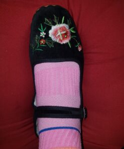 Shoes 18 Womens Cotton China Doll Mary Jane Shoes Ballerina Ballet Flats Shoes 7 118a Black Suede 9 81faOdDQnML