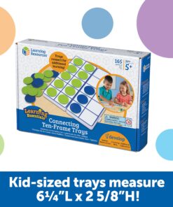 Learning Resources Connecting Ten-Frame Trays, 165 Pieces 17 81fb14PWNmL