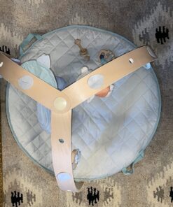 Ingenuity Cozy Spot Reversible Duvet Activity Gym & Play Mat with Wooden Bar - Loamy, Ages Newborn + 50 81fcBchw0zL