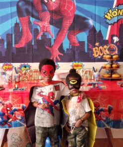 RioRand Kids Dress Up 5PCS Superhero Capes Set and Slap Bracelets for Boys Costumes Birthday Party Gifts 38 81fd24WtjFL