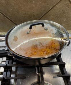 GoodCook 12-Piece Micro-Divot Nonstick Aluminum Cookware Set with Pans, Dutch Oven, Spoon and Turner, Black (6184) 12 piece set 31 81fekhfrpQL