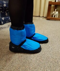 Bloch Women's Warm Up Bootie Dance Shoe Medium Blue Fluro 17 81ff5MrYPPL