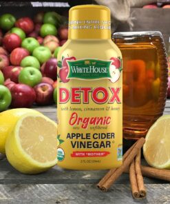 White House Detox Apple Cider Vinegar Shots, Raw Unfiltered, On the Go (Detox, Pack of 24) 2 Ounce (Pack of 24) 14 81ffnRKjTL