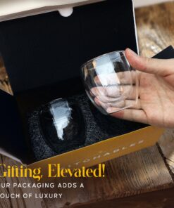 Kitchables Espresso Shot Glass, Durable Double Walled Espresso Cups, Clear Shot Glasses for Coffee Shots, Espresso Cups Set of 2, 2.7oz Tasas Transparente Para Café Bonitas 2.7oz Pack of 2 22 81fh8n VGL