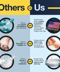 Gentle Jewelry Cleaner Solution | Gold, Silver, Earring, Diamond Ring Fine & Fashion Jewelry Cleaner | Ammonia Free l 6 oz l Made in the USA 6 Ounce (Pack of 1) 29 81fjmdFt41L