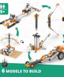 Alternative view of Engino- STEM Toys, Physics Laws: Inertia, Friction, Circular Motion, Construction Toys for Kids 9+, Educational Toys, Gifts for Boys & Girls (6 Model Options) Building Set
