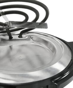 Elite Gourmet ESB-300X Single Countertop Coiled Burner, 1000 Watts Electric Hot Plate, Temperature Controls, Power Indicator Lights, Easy to Clean, Black 16 81fm44lcsoL