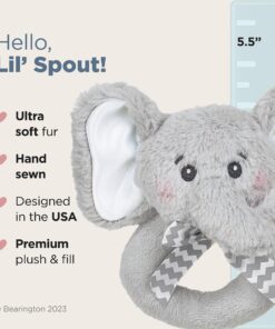Alternative view of Bearington Baby Lil' Spout, 5.5 Inch Gray Elephant Plush Stuffed Animal, Baby Elephant Baby Stuff 5.5 Inch (Pack of 1)
