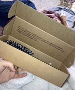 Bsisme Hair Brush-Boar Bristle Hairbrush with Detangling Pins Wooden Paddle Detangler Hairbrush for Women Men Reduce Frizz Dry Restore Natural Shine Natural Wood Color 36 81fnDvrHpbL