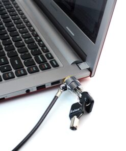 RUBAN Notebook Lock and Security Cable (PC/Laptop) Two Keys 6.2 Foot (Black) only fit Security Slot (7x3mm) 24 81fo3wE7lPL