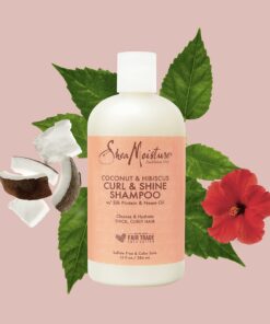 SheaMoisture Shampoo Curl and Shine for Curly Hair Coconut and Hibiscus Paraben Free Shampoo 13 oz 42 81for1n1nzL