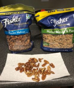 Fisher Chef's Naturals Pecan Halves 24oz (Pack of 1), Unsalted Raw Nuts for Cooking, Baking & Snacking, Vegan Protein, Keto Snack, Gluten Free 24 Ounces (Pack of 1) 38 81fpwksvFAL 1