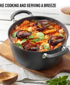 Induction Pots and Pans Set Non-Stick, Induction Cookware Sets 10-PCS, Anti-Scald Handles&Lids, Oven-Proof Frying Pans, Sautépan, Saucepans and Pot for Kitchen, BEZIA 11 81frw39qRqL