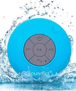 Soundbot SB510 HD Bluetooth Shower Speaker Water Resistant Handsfree Portable Speakerphone with Built-in Mic, 6hrs of Playtime, Control Buttons and Dedicated Suction Cup for Bathroom Pool Blue 28 81fu1DBVN1L