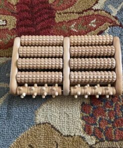 TheraFlow Foot Massager - Relaxation Gifts for Women, Mom, Runners, Men, Dad - Plantar Fasciitis Relief - Foot Roller for Foot Pain, Neuropathy, Heel Spur Pain, Stress Relief, Wooden Reflexology Tools Single Reflexology 32 81fu2m61CL