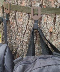 TREESTAND GEAR HANGER - THE ORIGINAL - PREMIUM COMPONENTS - NO PLASTIC PARTS - ON YOUR TREE IN SECONDS - PUBLIC LAND LEGAL - MADE TO LAST A LIFETIME - TREESTAND HANGERS FROM TREESTAND HUNTERS 43 81fuMauJMbL