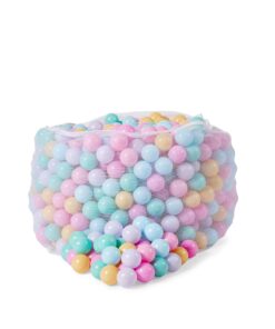 Amazon Basics BPA Free Crush Proof Plastic Pit Balls with Storage Bag, Toddlers Kids 12+ Months, 1000 Count, 1000 Balls, 6 Pastel Colors 25 81fwKZkVwvL
