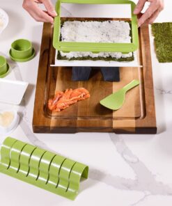 SushiQuik | Sushi Making Kit | BEST Sushi Kit for Beginners and Kids | FULL Kit Includes Rice Spreading Training Frame | Sushi Rolling Kit | Sushi Mat Original Kit 29 81fx1JTzbkL 1