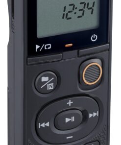 Olympus VN-541PC digital voice recorder with one-touch recording, noise-cancellation function, 4GB memory, four scenes recording, includes a micro-USB cable. 15 81fxl QXHCL
