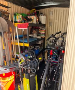 Rubbermaid Plastic Garage Corner Tool Tower Rack, Easy to Assemble, Organizes up to 30 Long-Handled Tools/Rakes/ Brooms/Shovles for Home/House/Outdoor/Sheds Corner Tower 35 81fyX3uPwVL