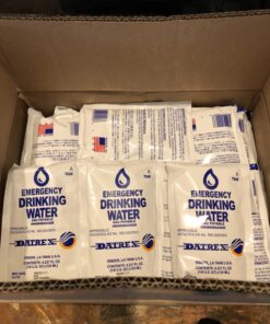 Datrex Emergency Survival Water Pouch (Pack of 66), 125 Milliliter 1 Pack 9 81fyue NymL