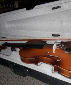 Mendini By Cecilio Violin For Kids & Adults - 4/4 MV300 Satin Antique, Student or Beginners Kit w/Case, Bow, Extra Strings, Tuner, Lesson Book - Stringed Musical Instruments 4/4 (Full Size) 40 81fzH924eLL 3
