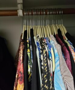 TECHZOO 50 Pack New Premium Quality Velvet Hangers Ultra Thin Non Slip Adult Felt Space Saving Hangers for Closet Heavy Duty Coat Pants Jackets Dress Hangers 360° Swivel Hook Hold Upto 10 lbs Ivory 33 81fztDikS L