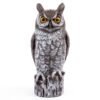Dalen Fake Owl Decoy to Scare Birds Away from Gardens, Rooftops, and Patios - Scarecrow Provides Chemical-Free Pest Control - Safe and Humane, 16" Great Horned Owl 2 81g0TddzlfL