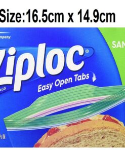 Ziploc 145ct Zip Lock Bag, 1 Pack, Clear