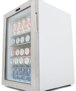 Whynter BR-091WS, 90 Can Capacity Stainless Steel Beverage Refrigerator with Lock, White 90 Cans - Fridge 24 81g2P5h4ZnL