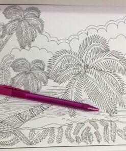 Adult Coloring Book: Island Dreams: Vacation, Summer and Beach: Dream and Relax with Gorgeous Illustrations Paperback, Large Print 30 81g3ixoTiL